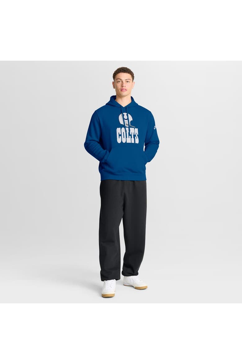 Men's Nike Royal Indianapolis Colts Best Season Rewind Club Pullover Hoodie, Alternate, color, Royal