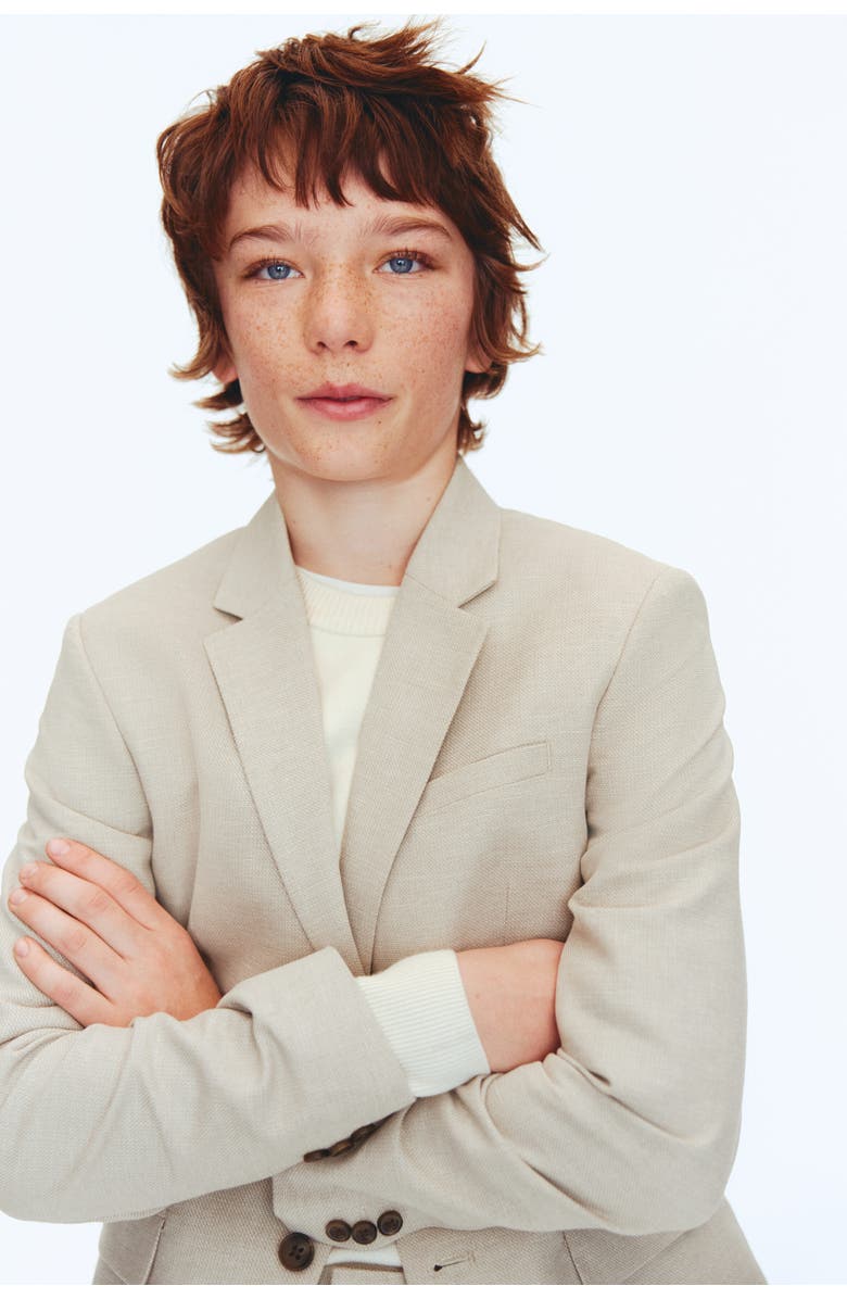 H&M Linen-blend suit, Alternate, color, 