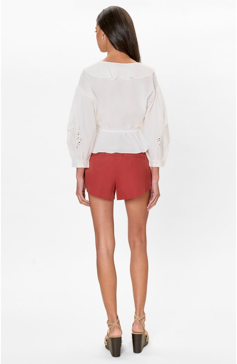 Rebecca Taylor Lorelai Embroidered Blouse, Alternate, color, Ivory