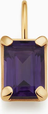 Oradina 14K Gold Date Me Birthstone Pendant Charm