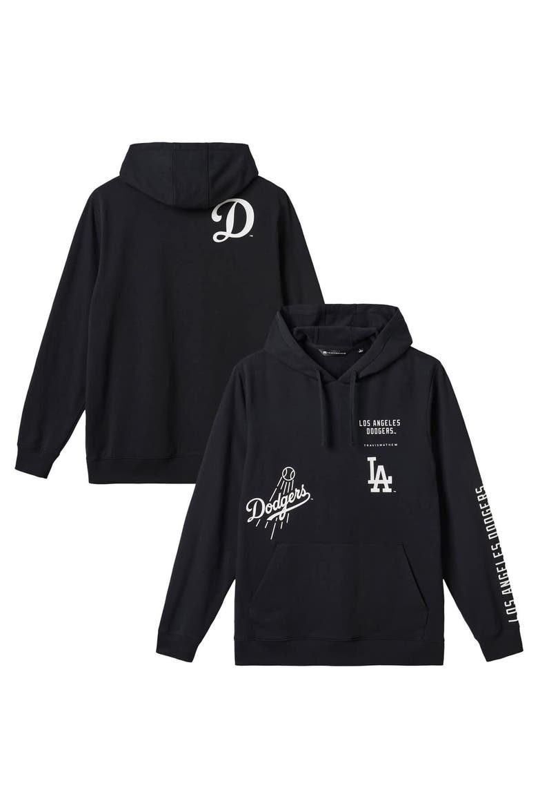 Men's TravisMathew  Black Los Angeles Dodgers Foul Proof Tri-Blend Hoodie, Main, color, Black