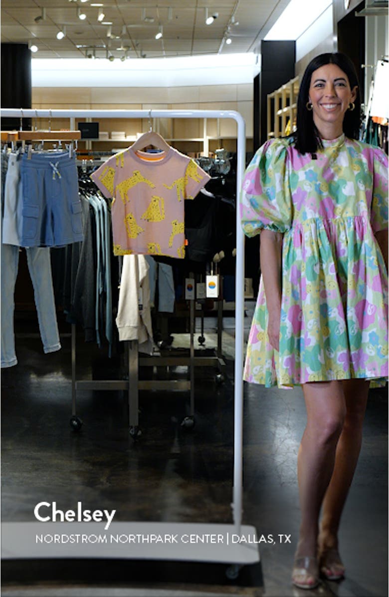 Kids' Cat Graphic T-Shirt, sales video thumbnail