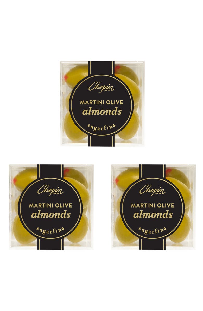 sugarfina Chopin Martini Bears Set of 3 Candy Cubes, Main, color, 