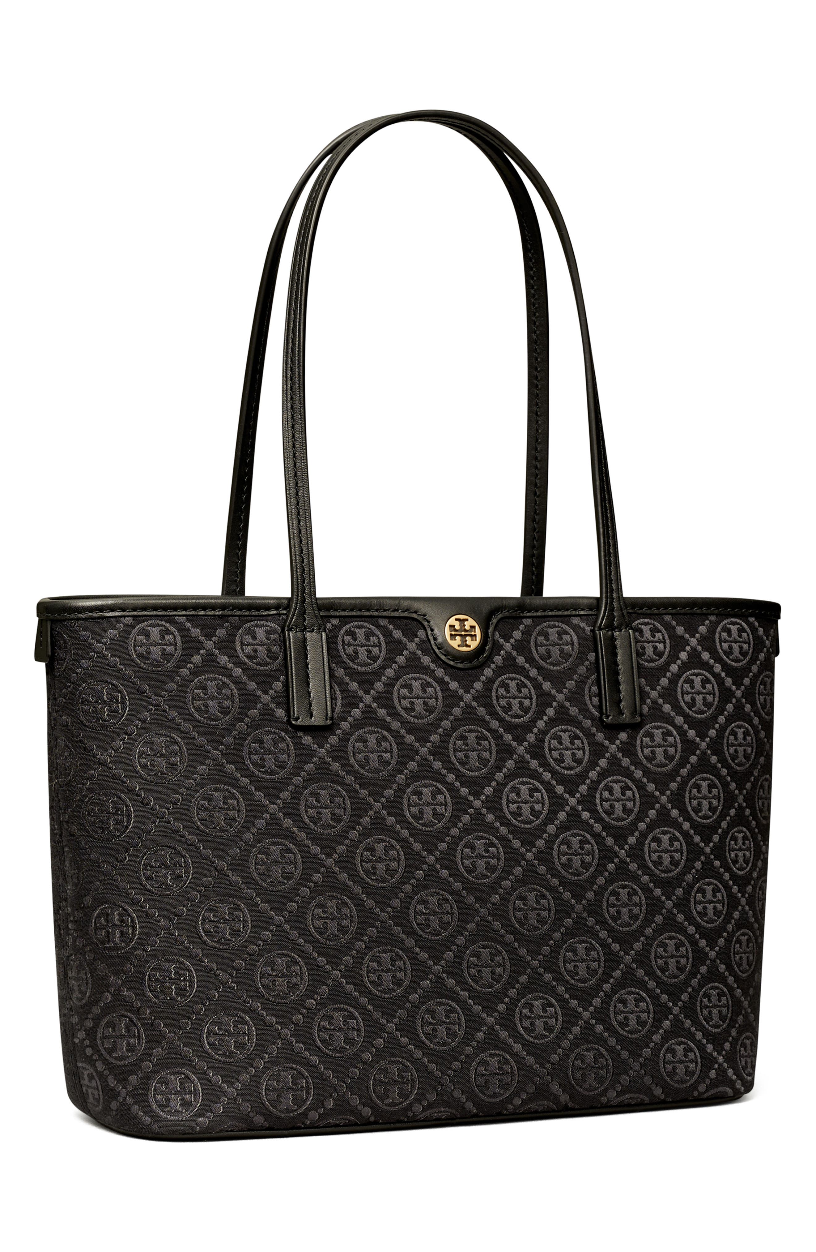 Tory Burch Small T Monogram Zip Tote, Alternate, color, 