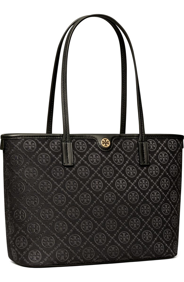 Tory Burch Small T Monogram Zip Tote, Alternate, color,