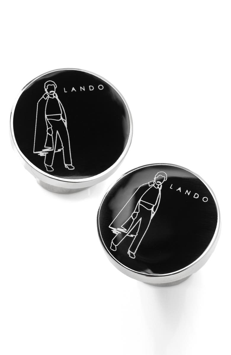 Cufflinks, Inc. Lando Cuff Links, Alternate, color, Black