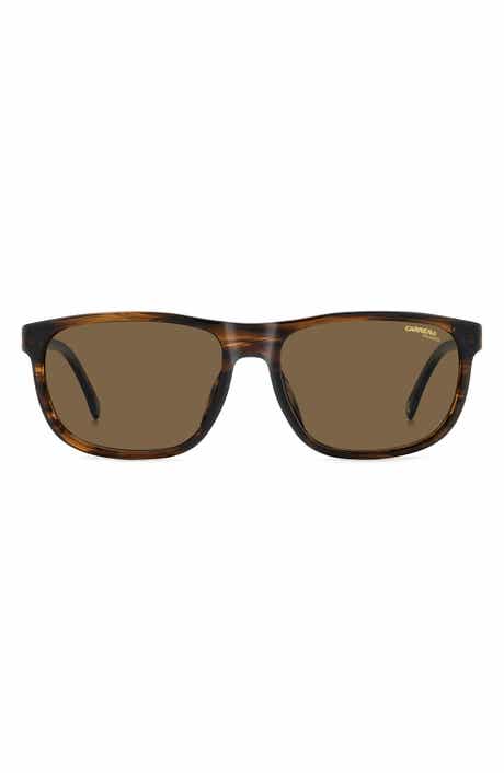 Carrera Eyewear C Flex 58mm Polarized Rectangle Sunglasses