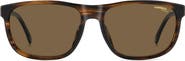 Carrera Eyewear C Flex 58mm Polarized Rectangle Sunglasses
