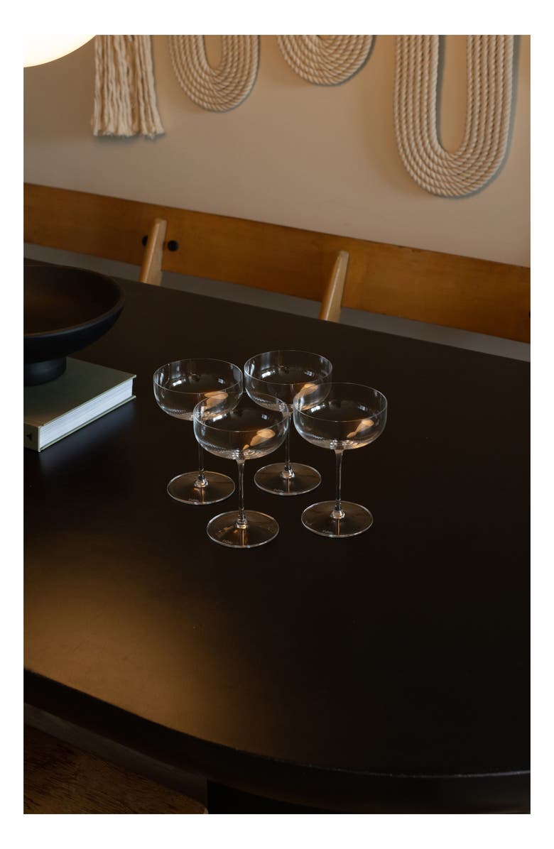 Fable Set of 4 The Coupe Cocktail Glasses, Alternate, color, Clear