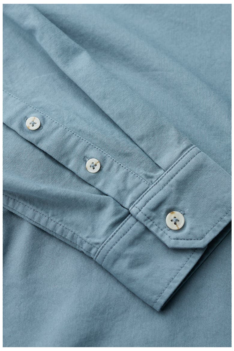 Jenken Garment Dyed Long Sleeve Oxford Shirt, Alternate, color, BLUE SLATE
