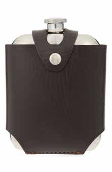 Harrison Leather Case & Stainless Steel Flask