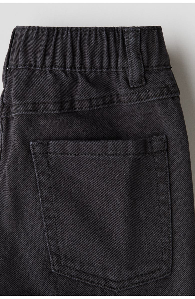 H&M Twill shorts, Alternate, color, Black
