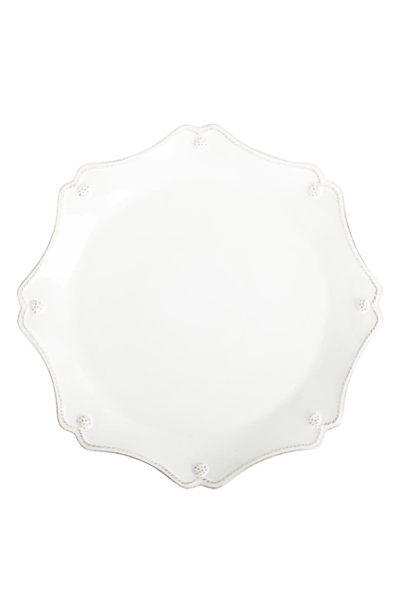 Juliska 'Berry and Thread' Scallop Charger Plate, Main, color, Whitewash