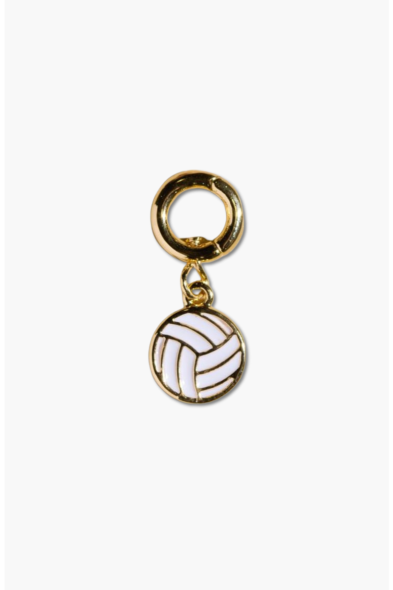 Volleyball Charm, Main, color, Gold