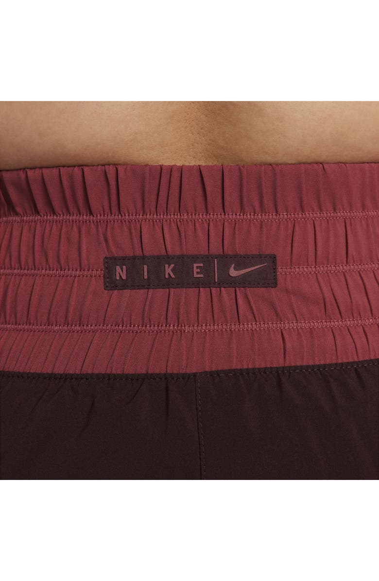 Nike Ultra High Waist Brief Lined Shorts, Alternate, color, Burgundy Crush/ Cedar