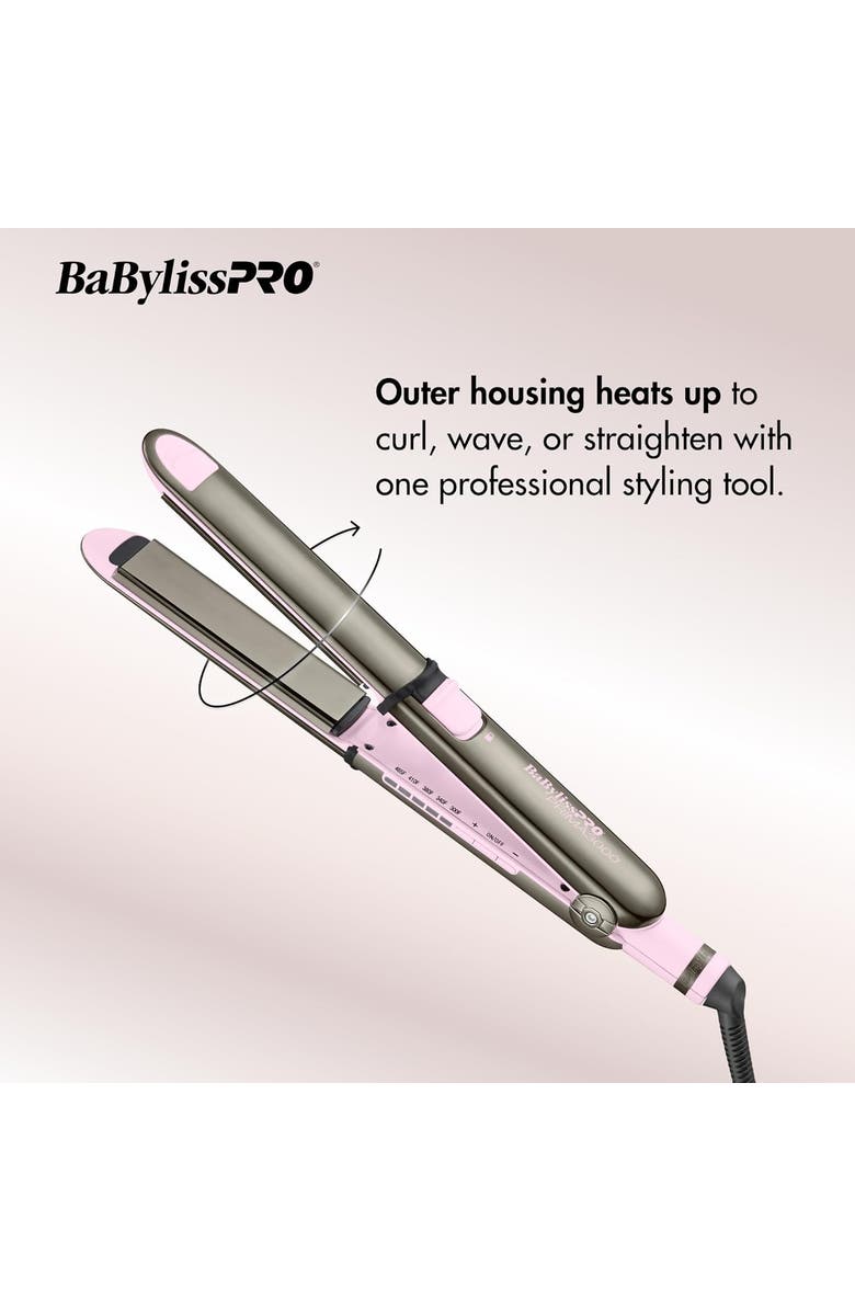 BaBylissPRO Nano Titanium Limited Edition 1¼" Prima3000 Stainless Steel Styling Iron, Alternate, color, Pink