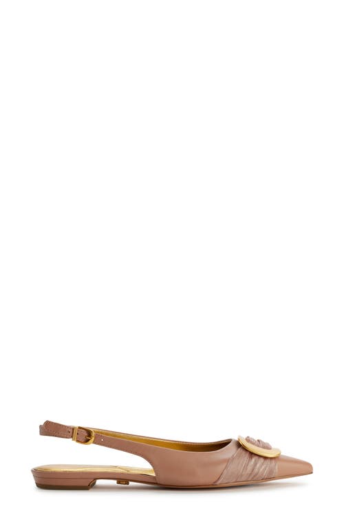 Donna Karan Perilynn Pointed Toe Slingback Flat In Blush