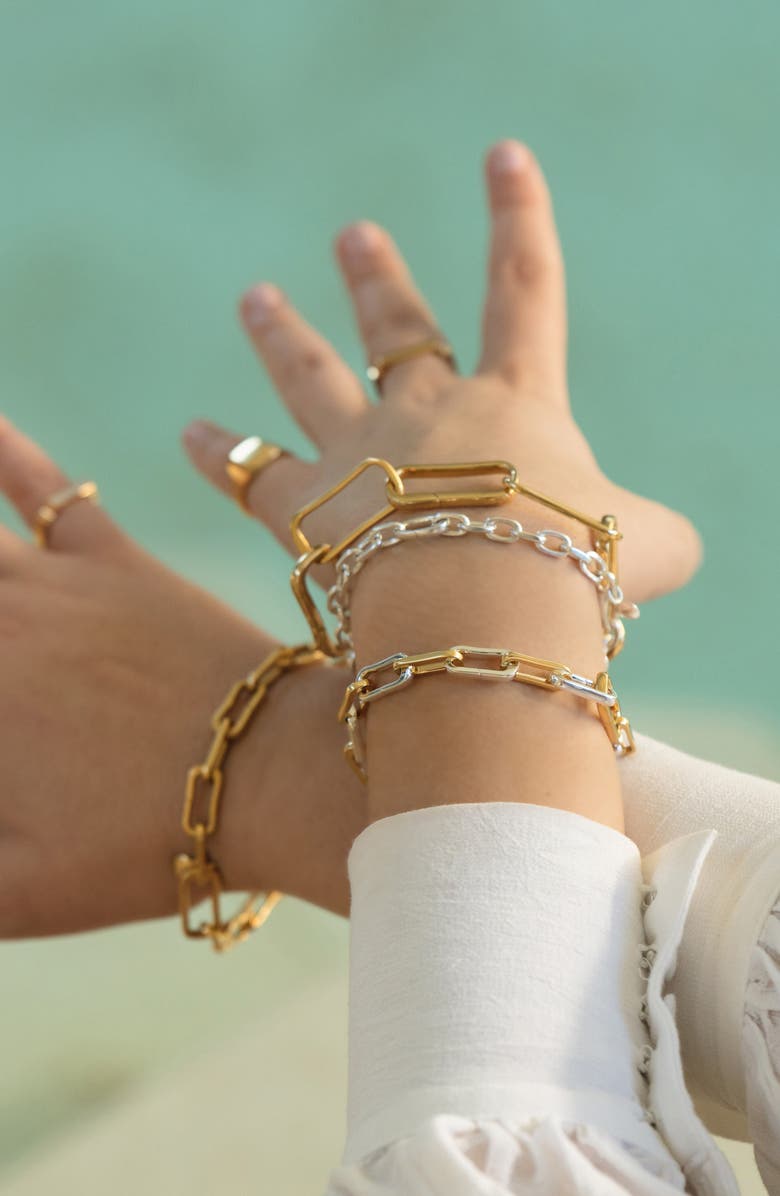 Monica Vinader Alta Capture Chain Link Bracelet, Alternate, color, 