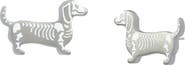 Betsey Johnson Skeleton Dachshund Stud Earrings