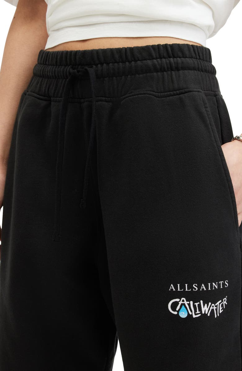 AllSaints x Caliwater<sup>®</sup> Cotton Joggers, Alternate, color, Jet Black