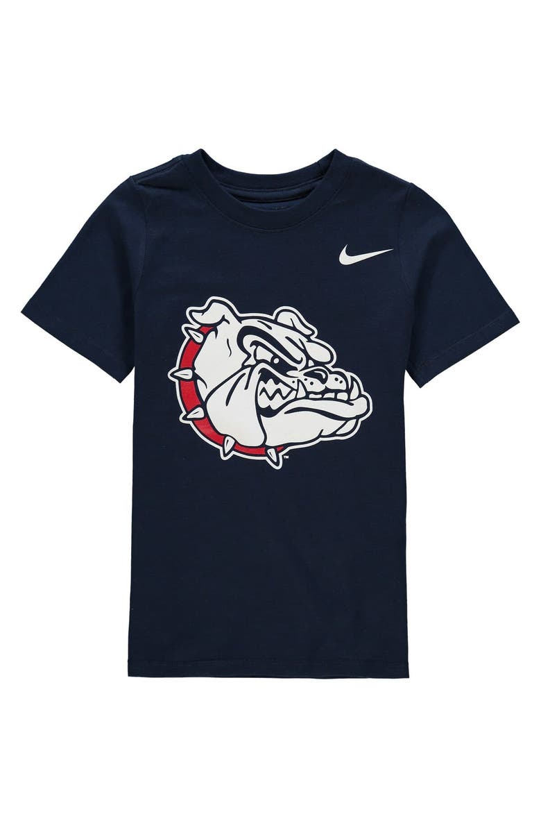 Nike Preschool Nike Navy Gonzaga Bulldogs Logo T-Shirt, Main, color, 
