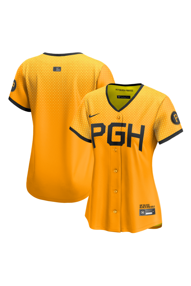 Women's Nike Gold Pittsburgh Pirates City Connect Limited Jersey, Main, color, Gold