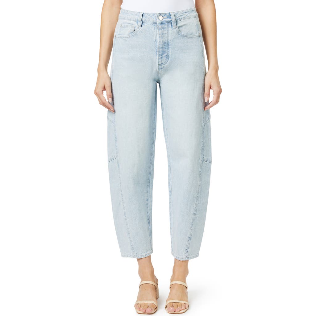 Habitual High Waist Crop Barrel Leg Jeans In Glacier