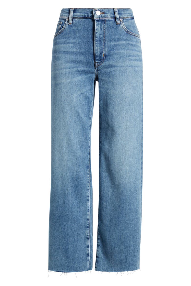 The Mellow Frayed Ankle Straight Leg Jeans, Alternate, color, CLUE RAW AFTER