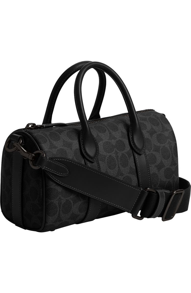 COACH Compass Signature 25 Coated Canvas Duffle Bag, Alternate, color,