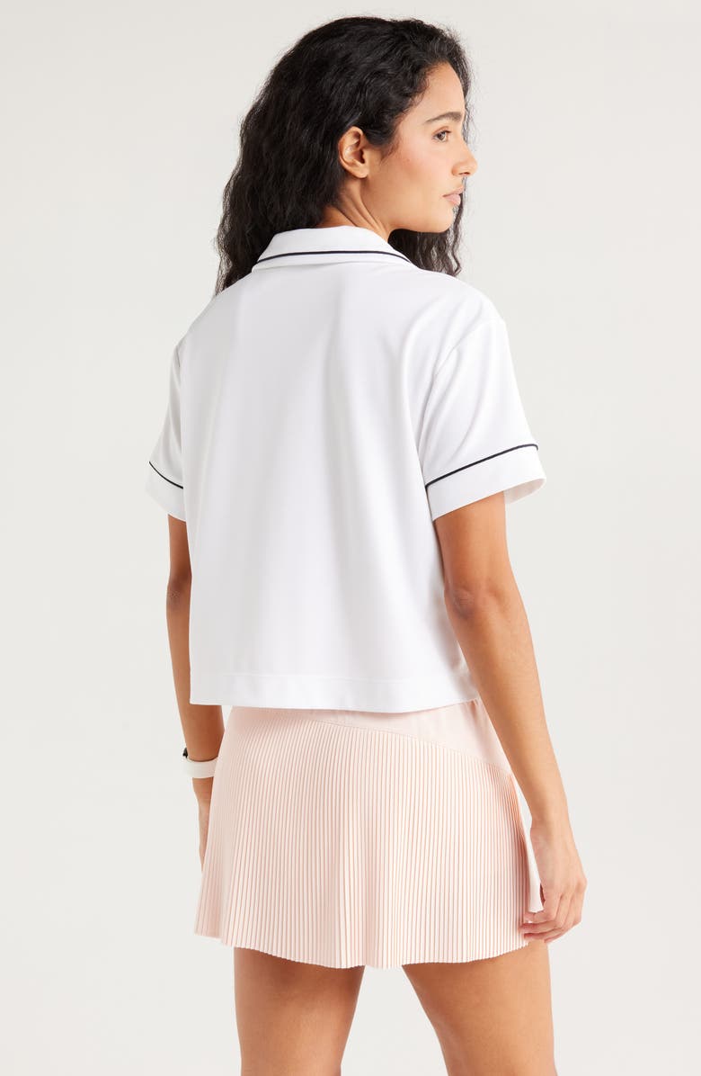 Recess Pickleball x Zella The Maggie Polo, Alternate, color, White