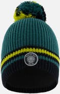 Deux par Deux Boy's Knit Hat Forest Green