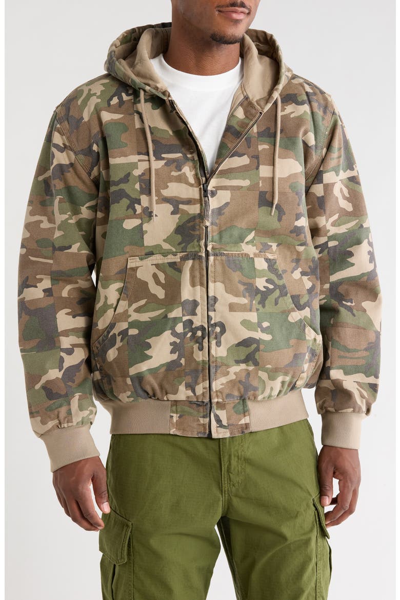 Eli Workwear Canvas Hooded Jacket, Alternate, color, ALUMINUM