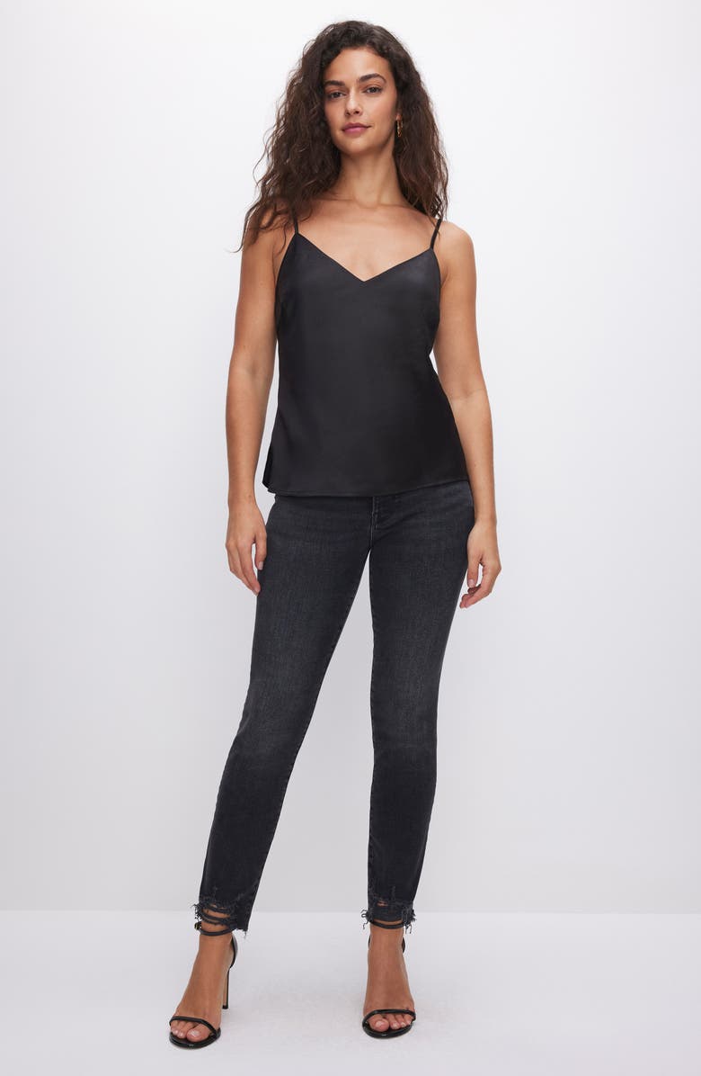 Good American Washed Satin Camisole, Alternate, color, 
