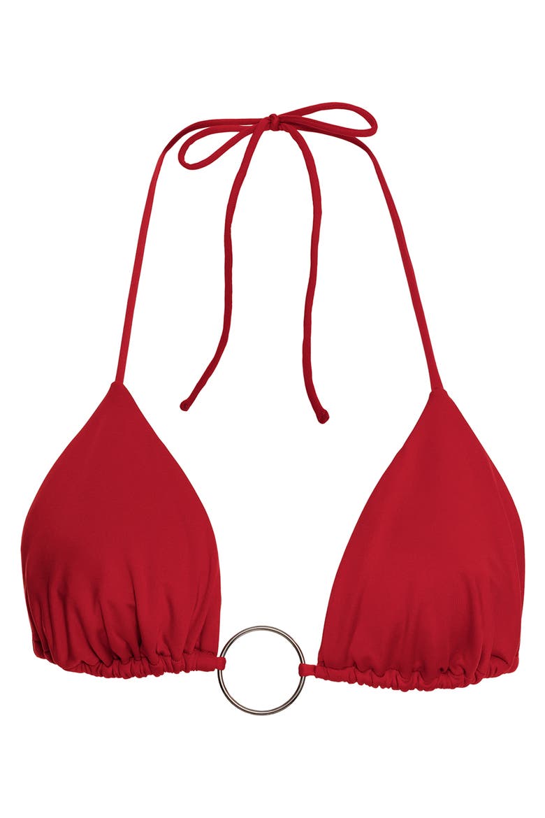 Lolita Thorn O-Ring Bikini Top, Alternate, color, RED