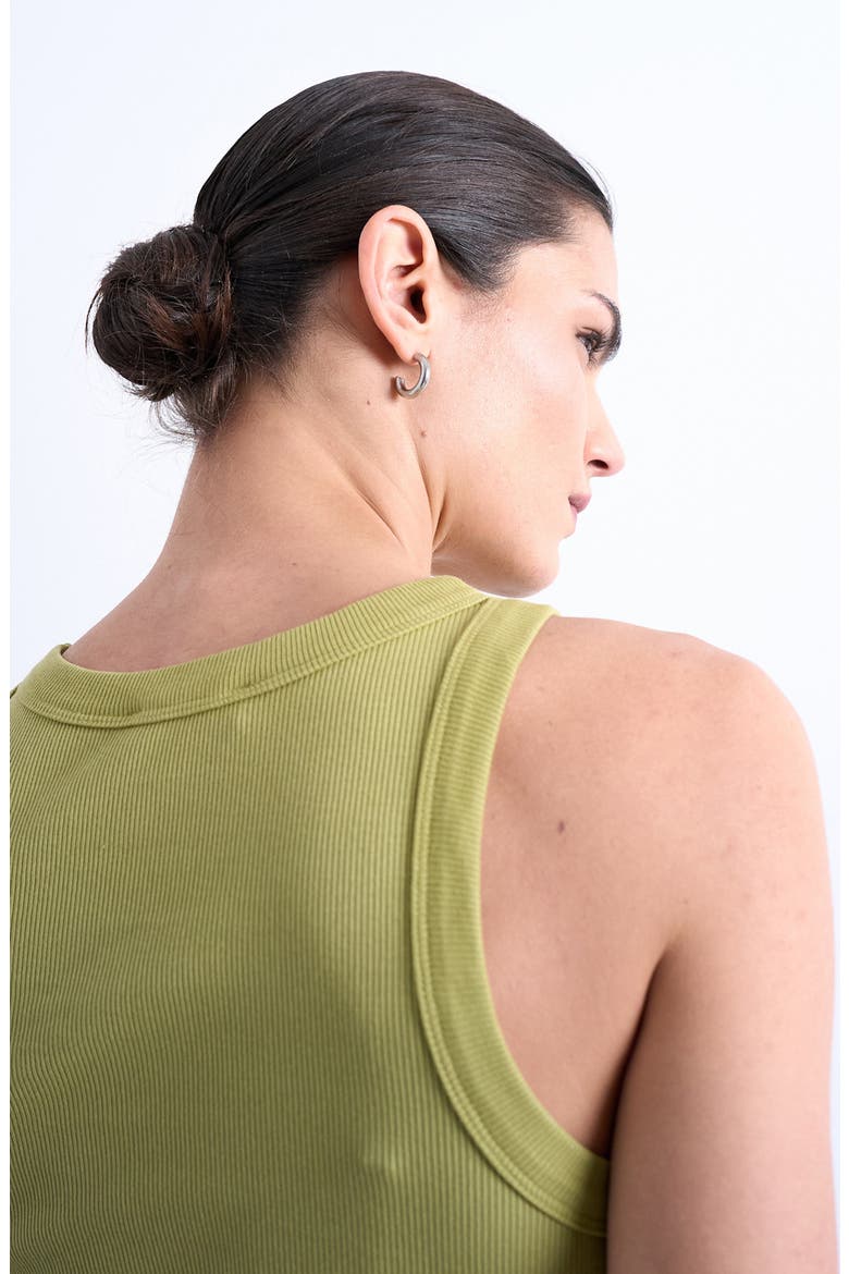 Rib Tank, Alternate, color, OLIVE GREEN