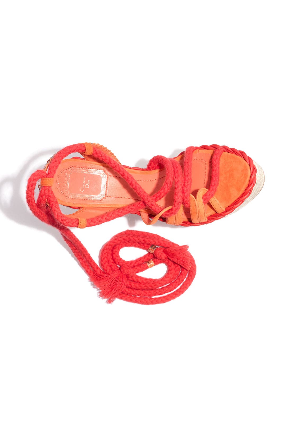 'Tahiti' Platform Wedge Sandal, Alternate, color, HIBISCUS