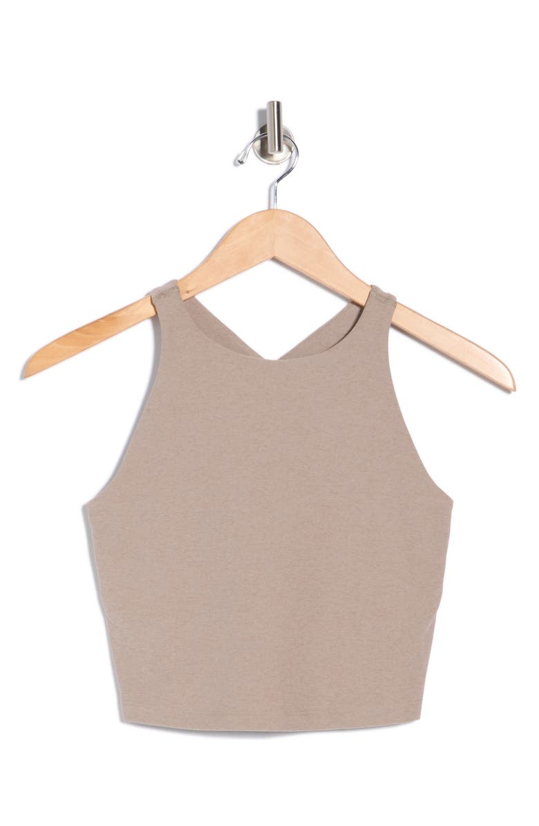 Beyond Yoga Spacedye Refocus Racerback Crop Tank, Alternate, color, Birch Heather