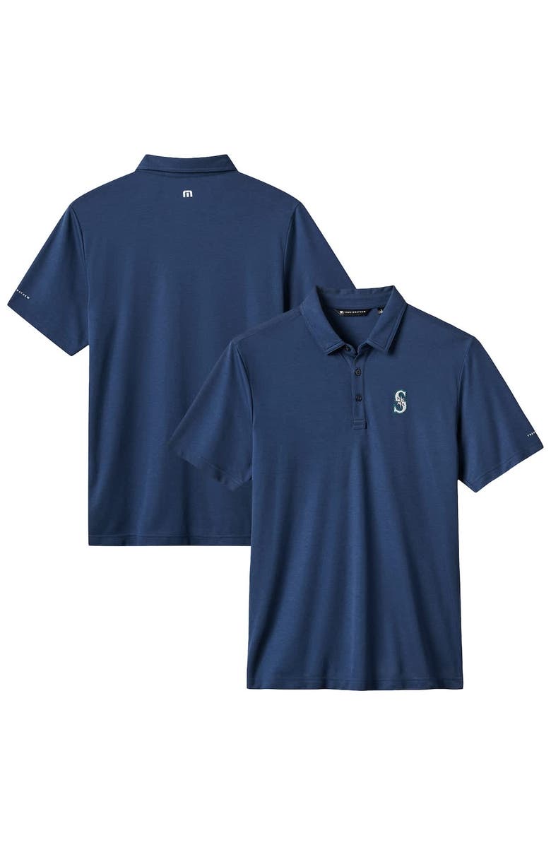 TravisMathew Men's TravisMathew Navy Seattle Mariners Playoff Pitch Polo, Alternate, color, 