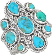 YS GEMS Bezel Set Turquoise Ring