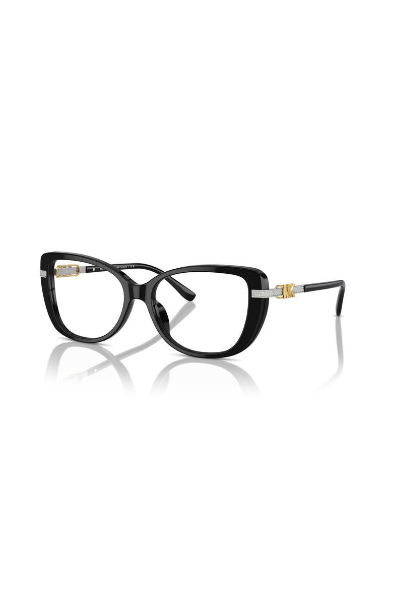 Michael Kors 54mm Cat Eye optical glasses, Main, color, Black