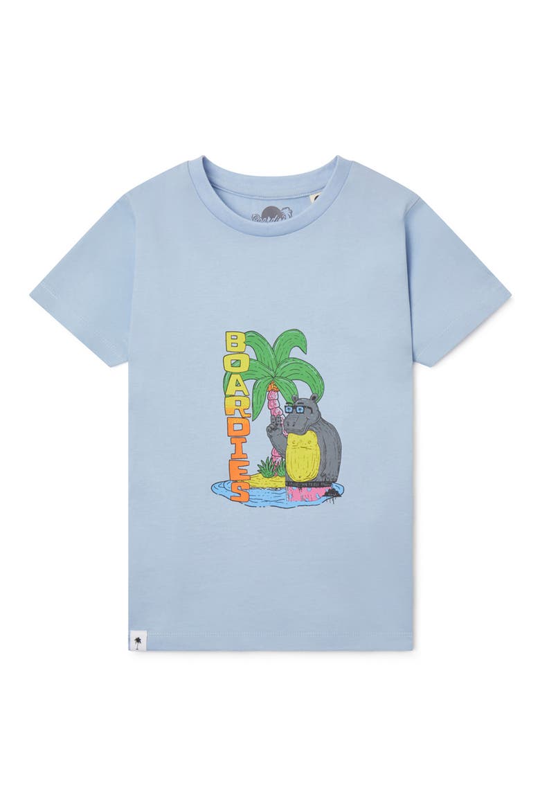 Kids' Hippo Cotton Graphic Tee, Main, color, BLUE