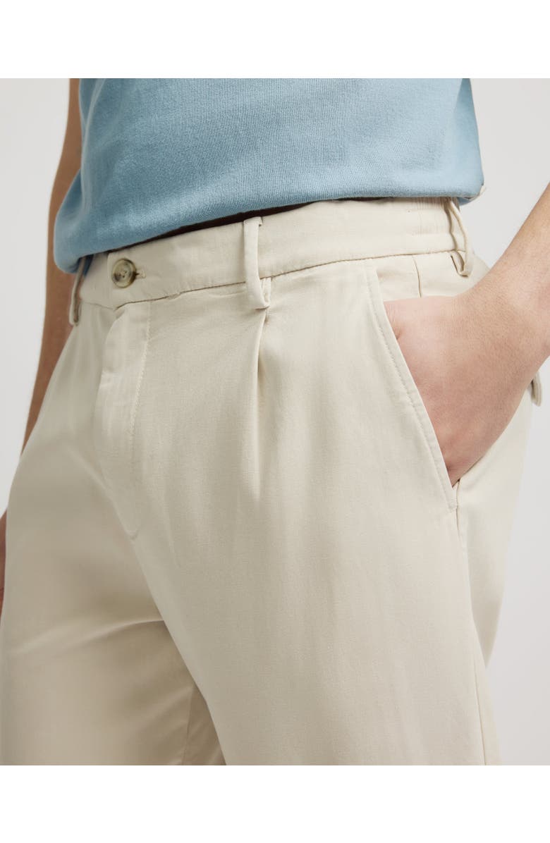 Onia Pull On Cotton Tencel Pant, Alternate, color, Stone