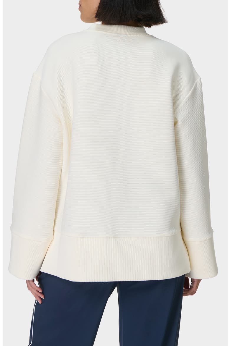 Peaceful Ottoman Rib Sweatshirt, Alternate, color, LILY WHITE