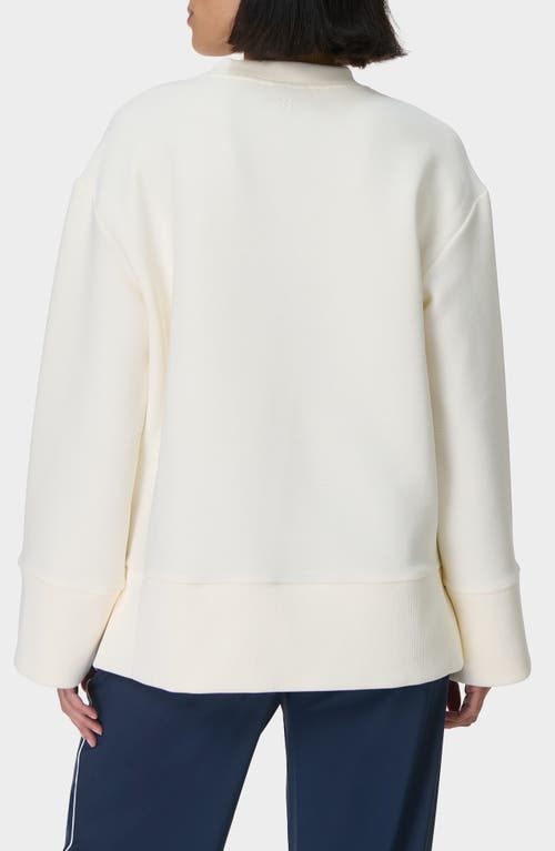 Sweaty Betty Peaceful Ottoman Rib Sweatshirt In Lily White