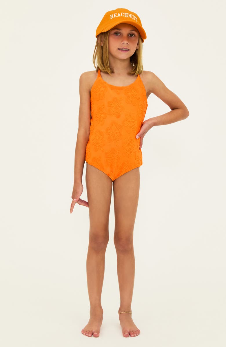 Beach Riot Kids' Little Julia One-Piece Swimsuit, Alternate, color, Hibiscus Sorbet