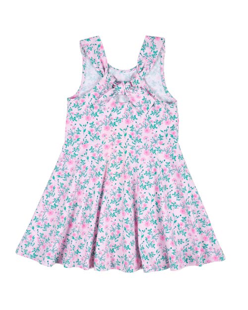 Shop Florence Eiseman Floral Print Twirl Dress In Pink