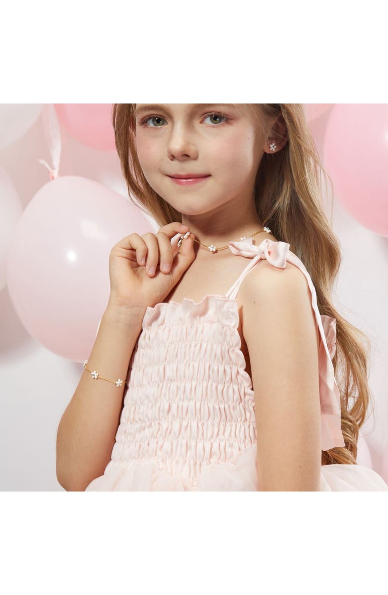 Anna Zuckerman Petit Rosie Necklace, Alternate, color, White