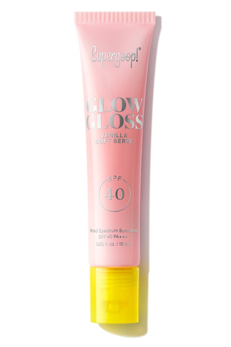 Glow Gloss SPF 40 Lip Balm, Main, color, VANILLA SOFT-SERVE