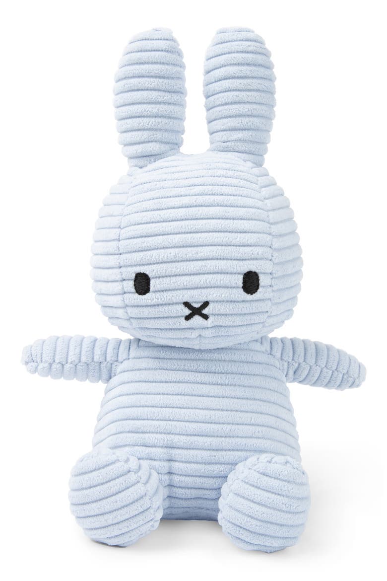 x Miffy Corduroy Stuffed Animal, Main, color, BLUE