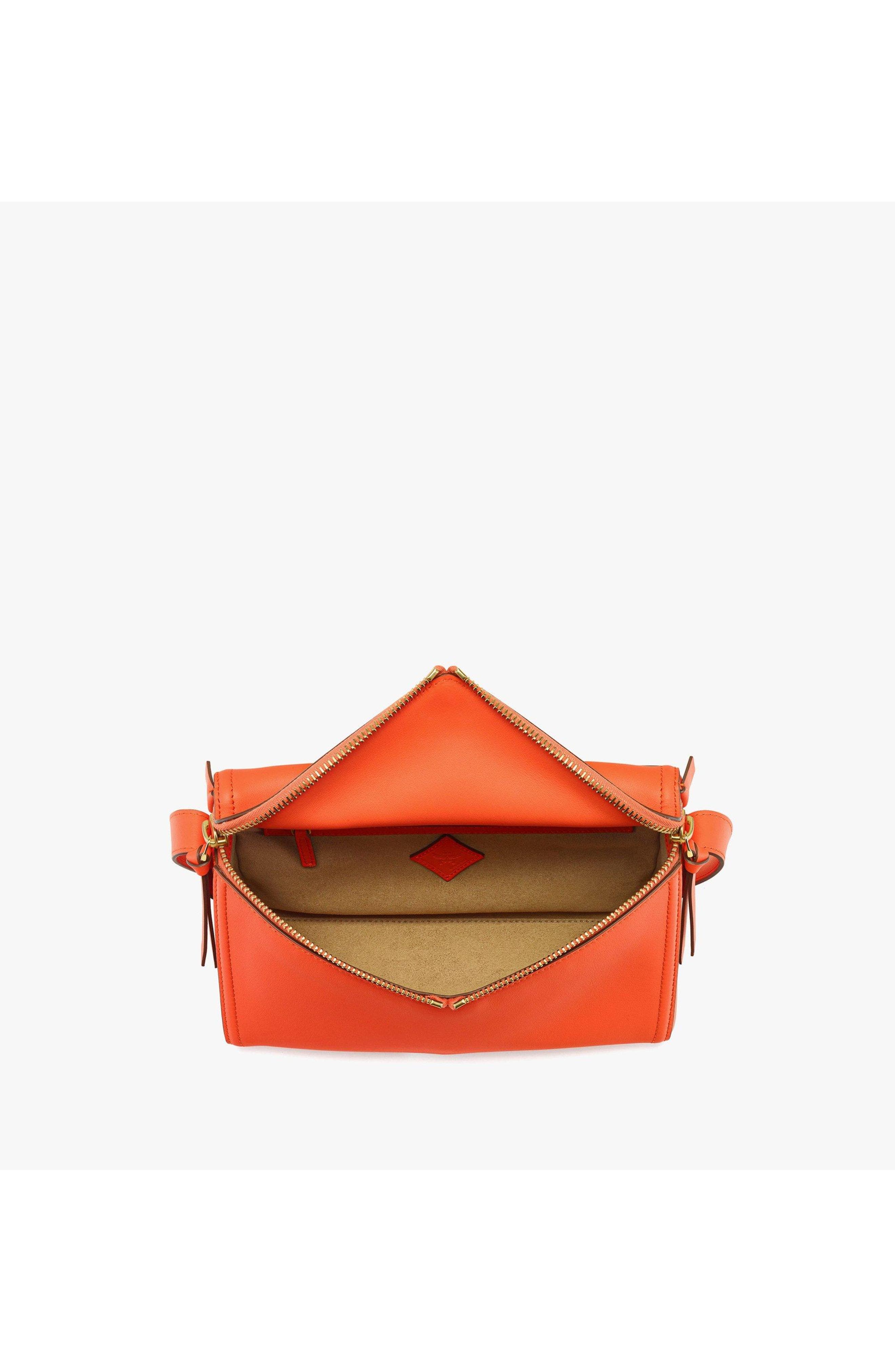 Small Diamant 3D Shoulder Bag in Calfskin, Alternate, color, Orangeade